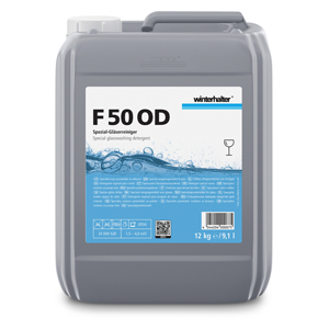 F 50 OD Speciaal reinigingsmiddel voor glazen, 12 kg F 50 OD Speciaal reinigingsmiddel voor glazen, 12 kg