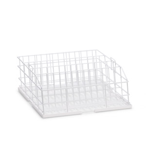 Glass wash rack, Size S, 4 rows Glass wash rack, Size S, 4 rows