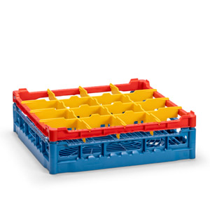 Glazenkorf maat L, max. glashoogte 110 mm Glazenkorf maat L, max. glashoogte 110 mm