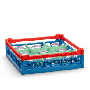 Glass rack size L, max. glass height 110 mm Glass rack size L, max. glass height 110 mm