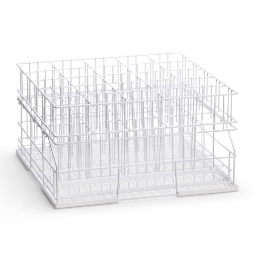 Glazenkorf 5 rijen met opzetstuk Glazenkorf 5 rijen met opzetstuk