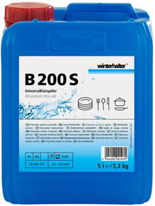 B 200 S All-pupose rinse aid, 5 l B 200 S All-pupose rinse aid, 5 l